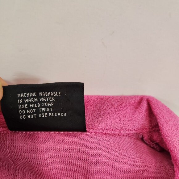 Vintage Pink Terry Cloth Short Sleeved Sweater made in Hong Kong - Picture 5 of 12